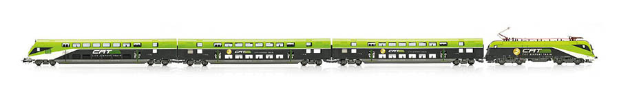 095-JC10410 - H0 - 4-tlg. Personenzug mit Rh 1116, ÖBB/CAT, Ep. VI - AC